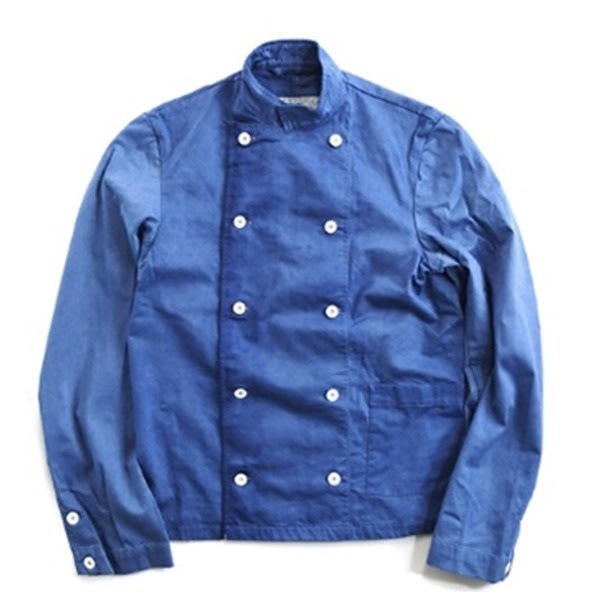 スウェーデン軍放出コックジャケット後染め未使用デットストック ネイビー50/150（M相当）