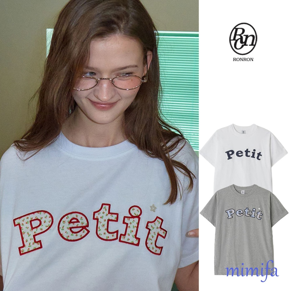 スター ボタン プチアップリケ ベーシックフィット Tシャツ