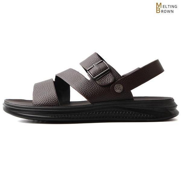 メンズ夏サンダル メンズレザーサンダル スリッパ AL01
