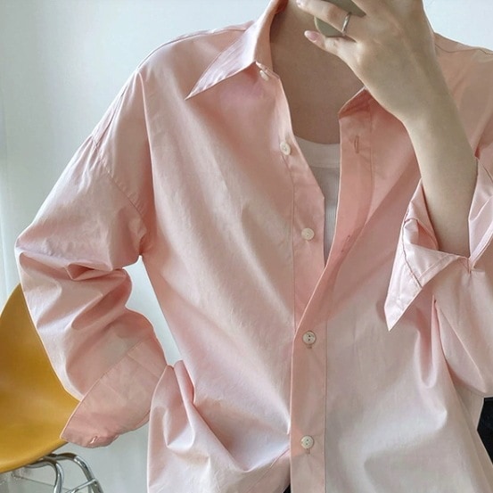 レディース トップス シャツ 長袖 角襟 前開き ボタン かわいい 大人可愛い きれいめ シンプル カジュアル 大人 上品 おしゃれ お洒落 かっこいい 大人女子 こなれ感 ラフ 個性的 主役級