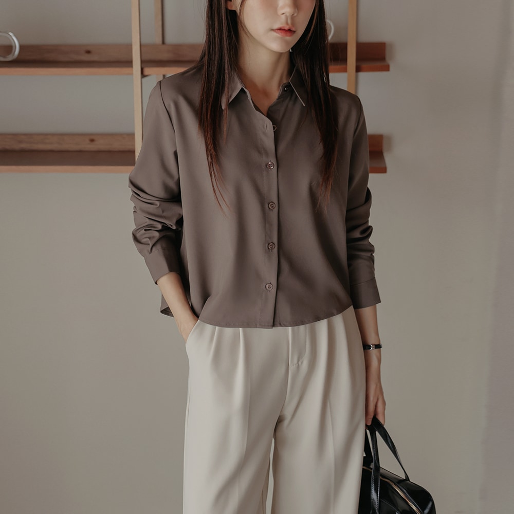 44-88 マレットソフトクロップブラウス