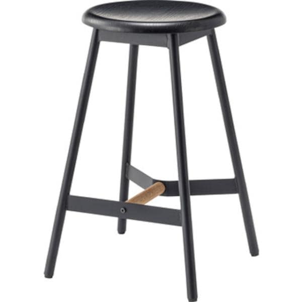 オークと黒アイアンのインダストリアルなハイスツール 64cm 北欧 インダストリアル スツール リビング ダイニング 10,522円