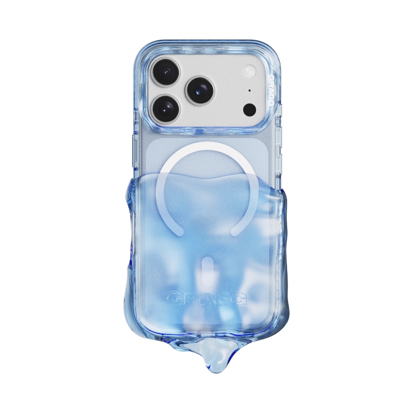 【GRAGG】 MAGSAFE DOUBLE LAYERS CASE - CLEAR BLUE 正規品