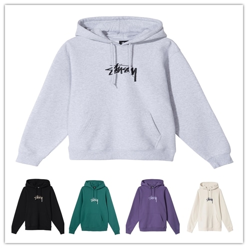 ステューシー STUSSY STOCK LOGO APP 118391 スウェット パーカー 並行輸入品