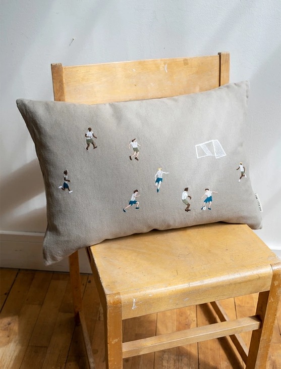 FINE LITTLE DAY SOCCER CUSHION COVER