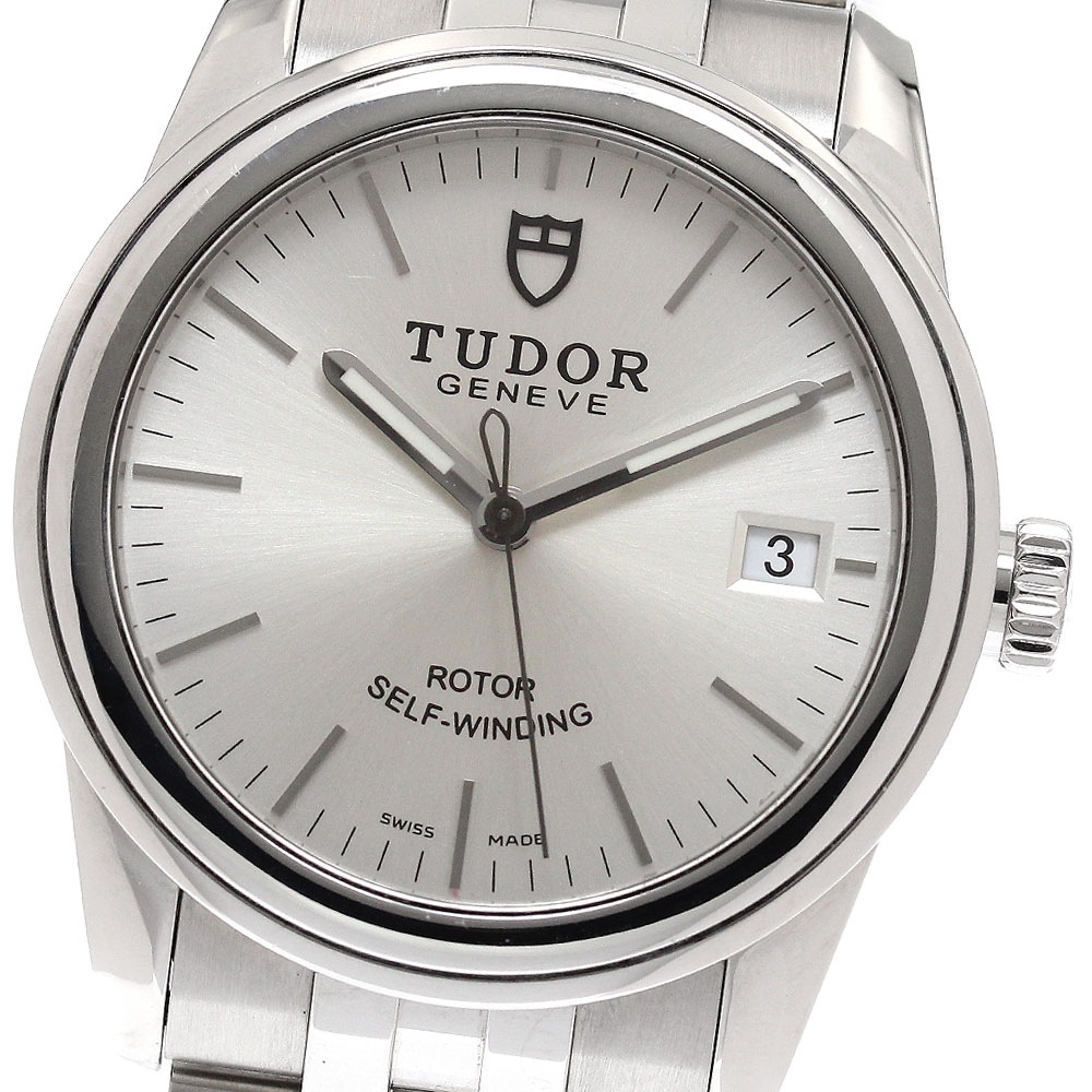 チュードル TUDOR 55000 グラマー デイト 自動巻き メンズ 保証書付き_951926【中古】