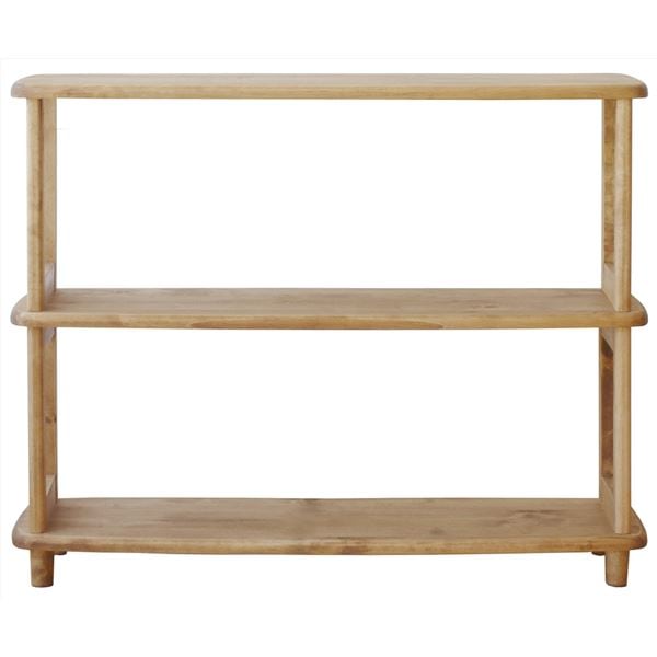 シェルフ 収納棚 約 幅92cm ナチュラル 木製 バーチ材 天然木 収納家具 オープンラック ロサ 組立品