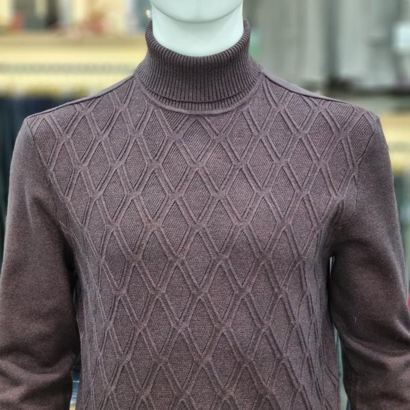 アーガイル柄ロングタートルネック PPKR4302781_SH