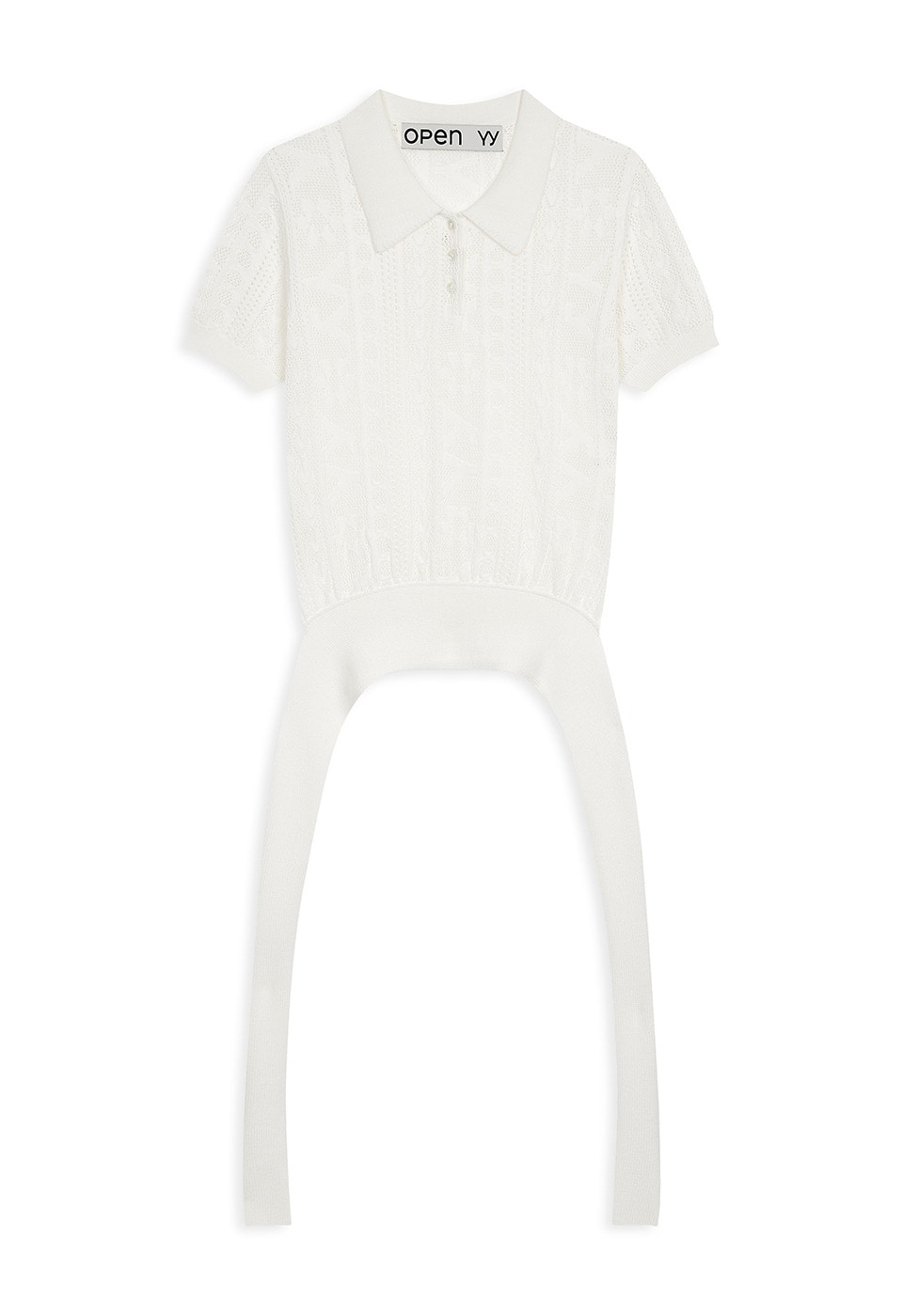 【OPEN Yy】 YY JACQUARD KNIT POLO SHIRT : WHITE 15,375円