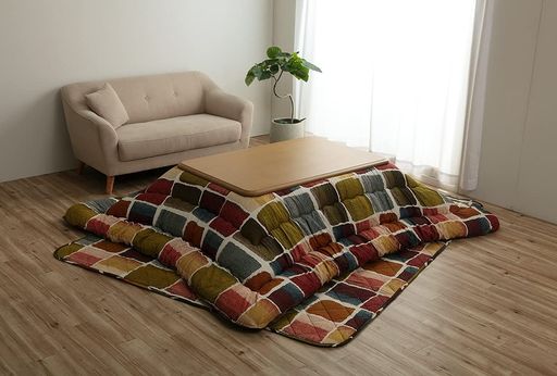 イケヒコ こたつ布団 長方形 掛敷セット ムーブ マルチ 約205×285CM #5994950