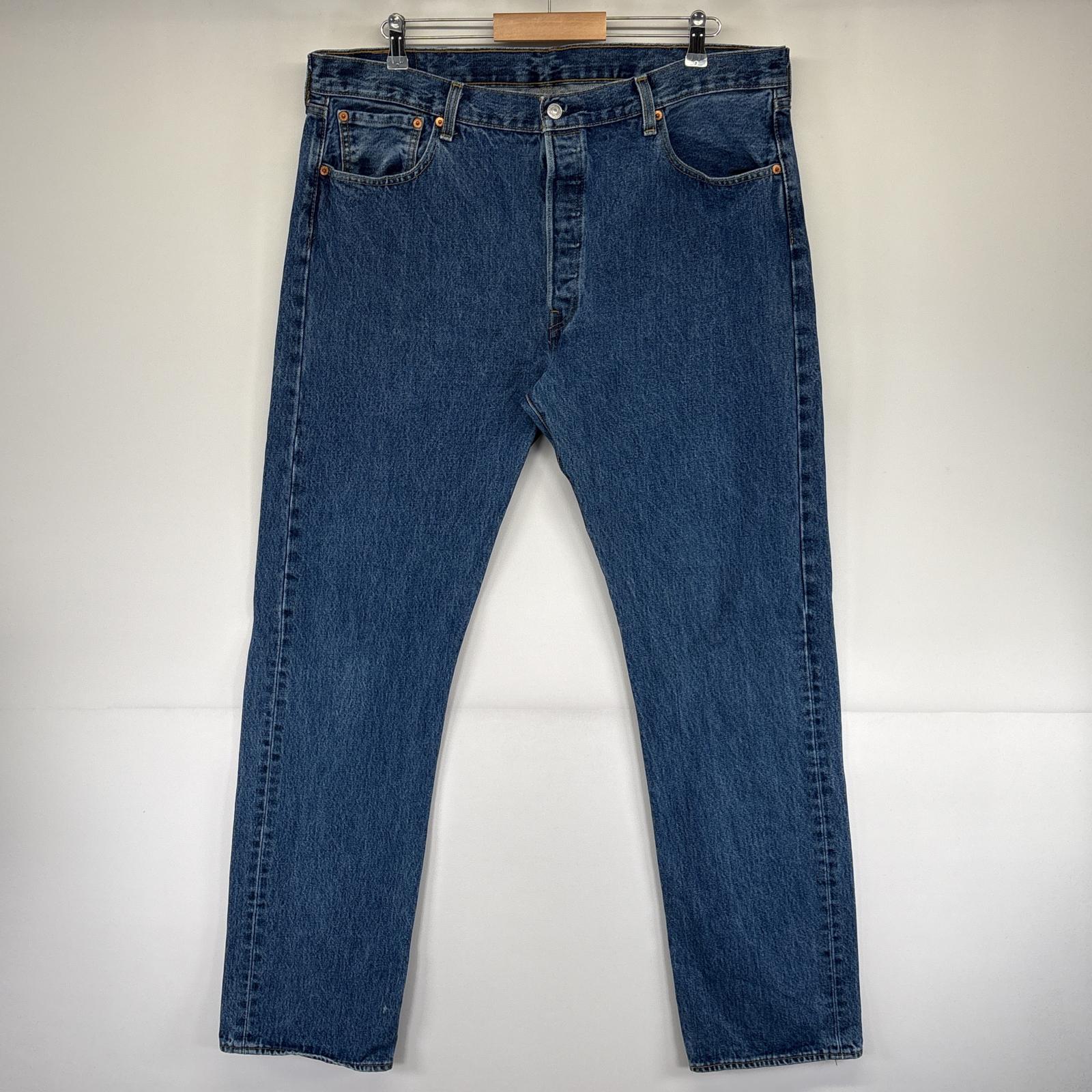 古着 デニムパンツ 501 ストレート ジーパン ジーンズ 色落ち 長ズボン 5ポケット w40 L36 ブルー メンズ