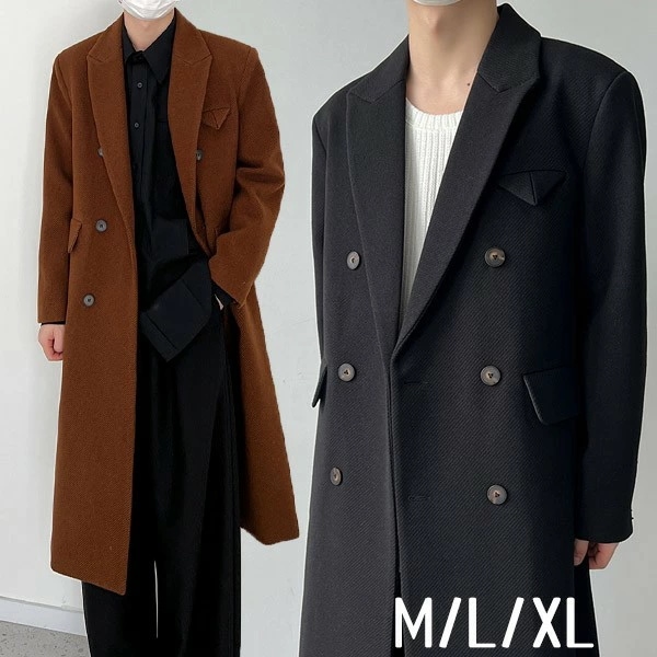 メンズ チェスターコート カッコイイ 通学 dk 通勤 ビジネス 冠婚葬祭 フォーマル カジュアル 暖かい アウター メンズファッション 春 秋冬 ブラウン ブラック M L XL dm213t2t2