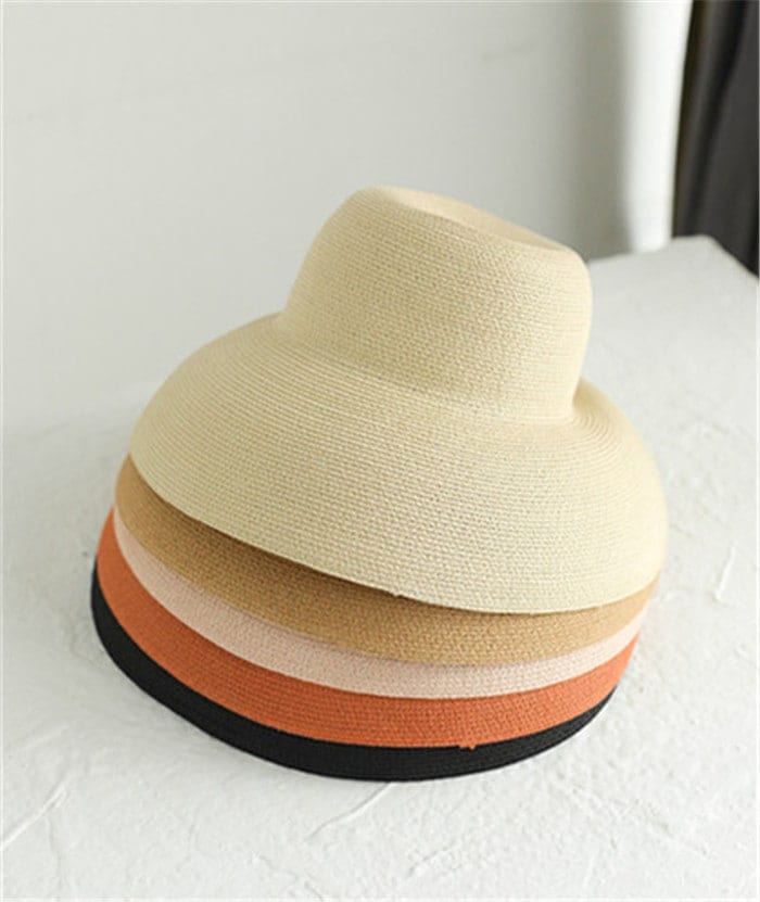 【1つ買うと1つ無料】お客様から沢山喜びの声をいただきました ファッション ヘップバーン バイザー カジュアル 麦わら帽子 女性 ビッグ檐 旅行 日焼け止め 休暇 ビーチハット 折りたたみ式 百掛