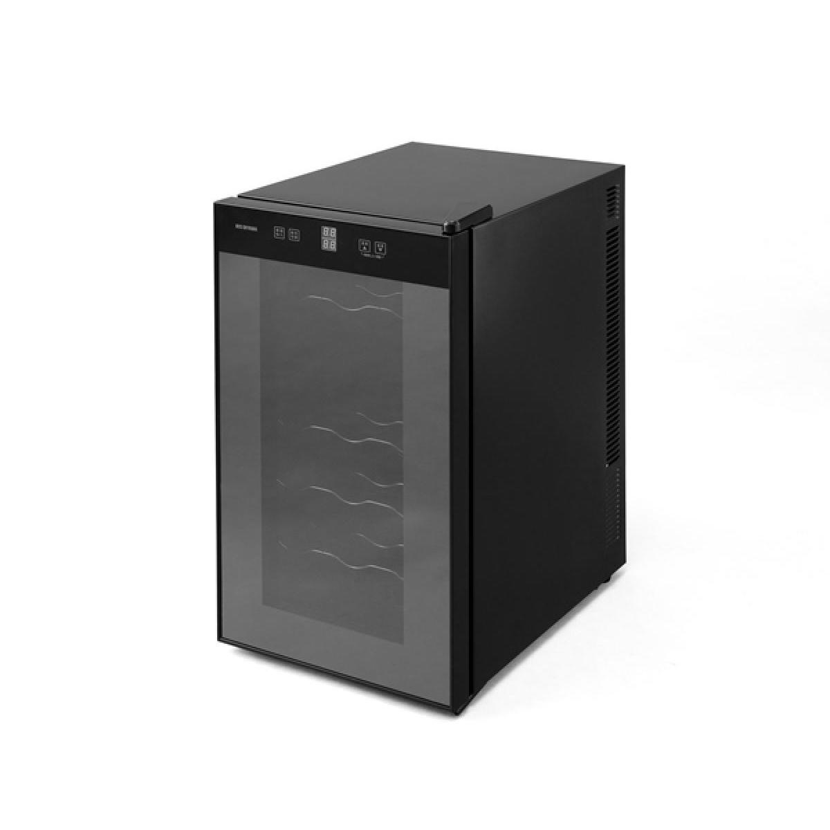 【I】【代引不可】ワインセラー 18本 IWC-P182A-B ブラック 50L【北海道・沖縄・離島不可】 ペルチェ式 静音 コンパクト