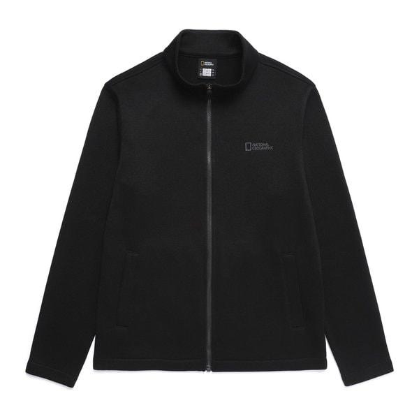 N254UFJ810 グリゼ カーディガン型ジップアップジャンパー BLACK