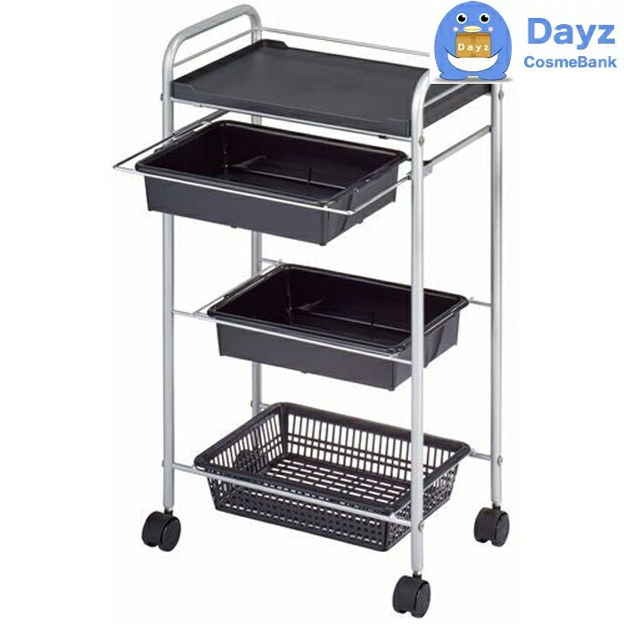 C-212 スタンダードワゴン　ブラック　キャスター付き　　サロンワゴン　　メーカー直送品 納期要確認 / キャンセル返品不可商品　　RB