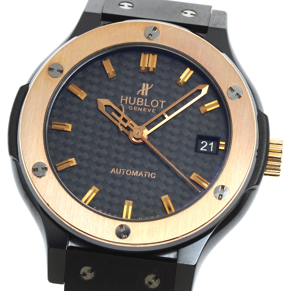 ウブロ HUBLOT 565.CP.1780.RX クラシック・フュージョン 自動巻き レディース 保証書付き_713904【中古】