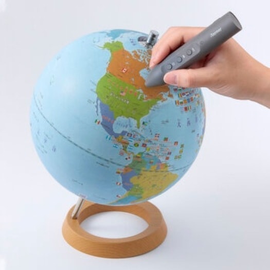 【倉庫直送】　しゃべる国旗付き地球儀