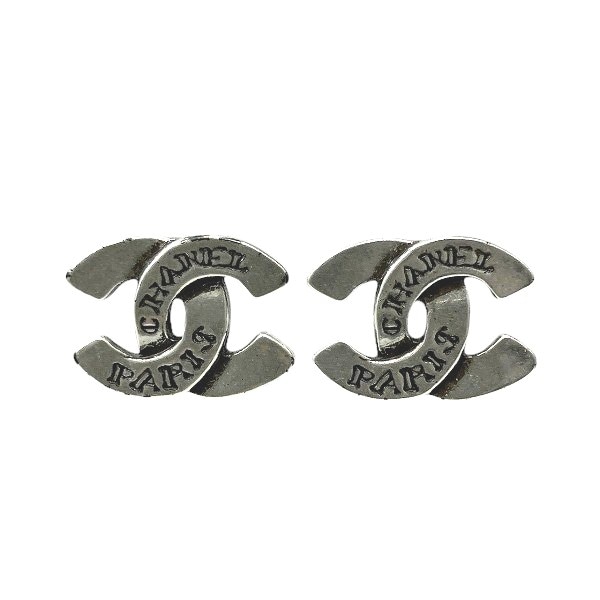 シャネル シルバー 99A ココマーク PARIS アルファベット ピアス レディース 【中古】