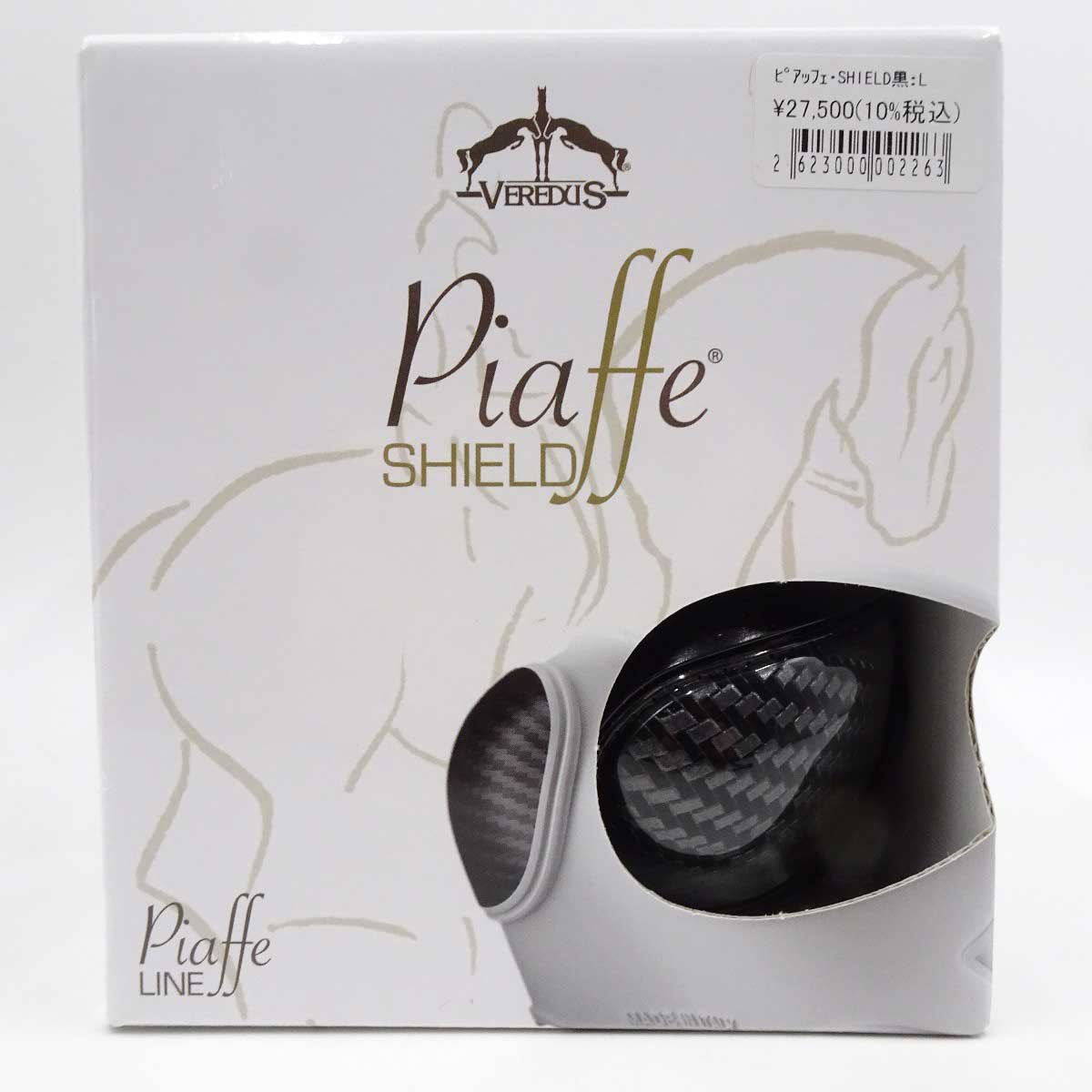 【中古・未使用品】[2個セット] VEREDUS ベルダス ピアッフェ シールドワンコ 前肢用 L ブラック 乗馬 馬術
