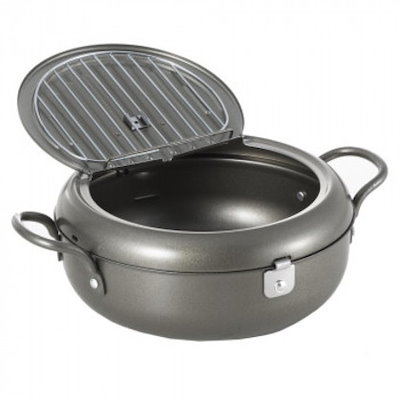 他サイト： 天壱 フタ付天ぷら鍋 22cm SJ2135の商品画像