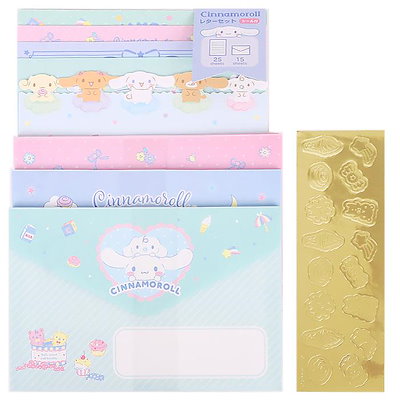 他サイト： シナモロール レターセット 日本製 サンリオ sanrio キャラクターの商品画像