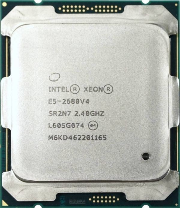 2個セット Intel Xeon E5-2680 v4 SR2N7 14C 2.4GHz 35MB 120W LGA2011-3 DDR4-2400