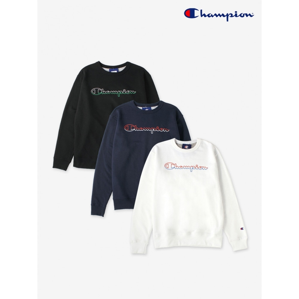 チャンピオンチャンピオンカラーエンブロイダリーロングスリーブ T シャツロゴスウェットシャツ GF88H Y08126