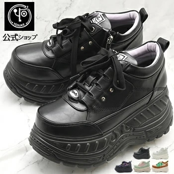 公式SHOP特典キズ補修液付 / ヨースケ 厚底スニーカー レディース 歩きやすい 8cm 厚底台形ソール