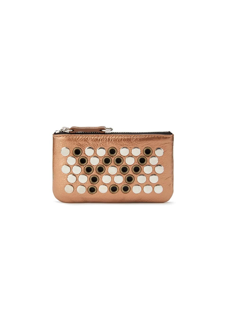 【OPEN Yy】 26SS YY PUNCH STUD CHAIN WALLET : BRONZE