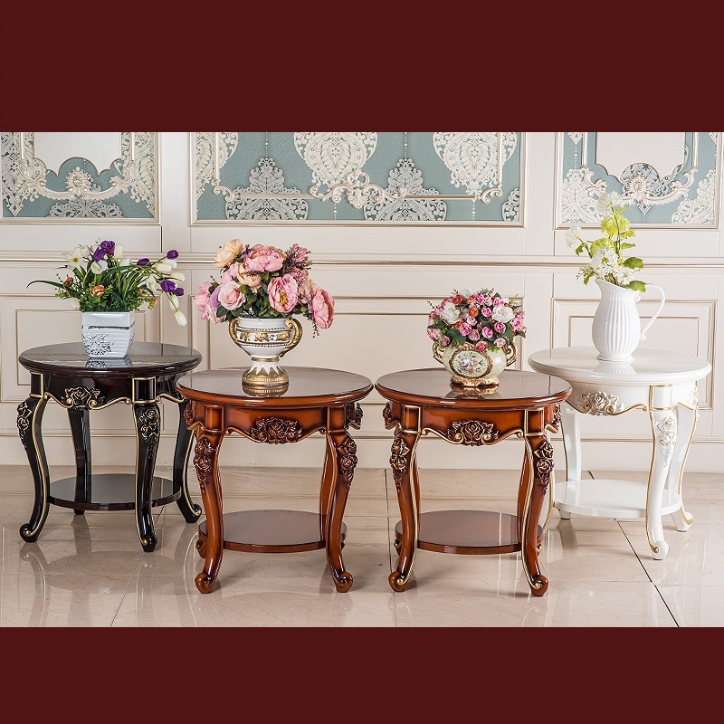 ヨーロッパのコーヒーテーブル サイドテーブル ラウンド