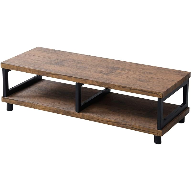 【即納】山善(YAMAZEN) テレビ台 ローボード 組立品 幅100 42型TV対応 アンティーク調 アンティークブラウン/ブラック FTR-1040(ABR/SBK)