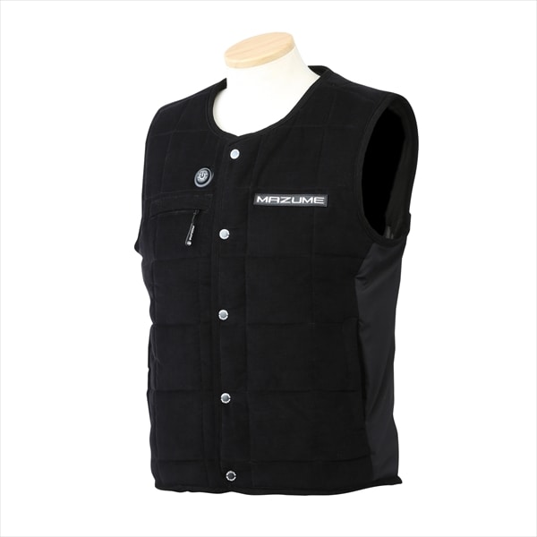 マズメ 防寒服アウター MZFW-802 mazume ヒーターベスト ブラック M