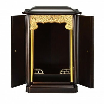 厨子型ミニ仏壇 大 木目色 3102871800021