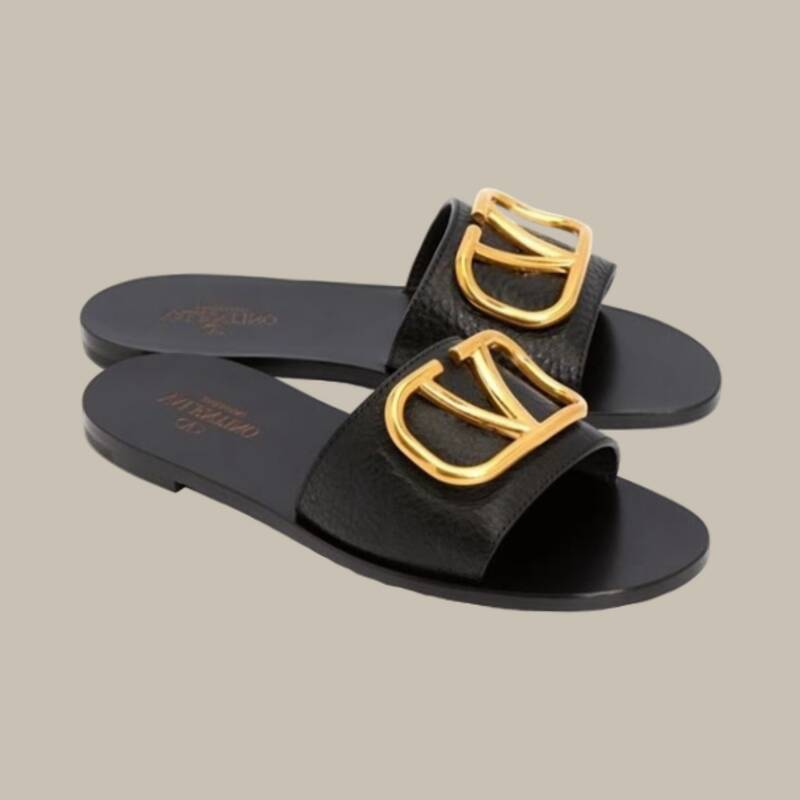 [カード決済で10%オフ] VALENTINO Vロゴ シグネチャー レディース スリッパ S0M21HWS 0NO