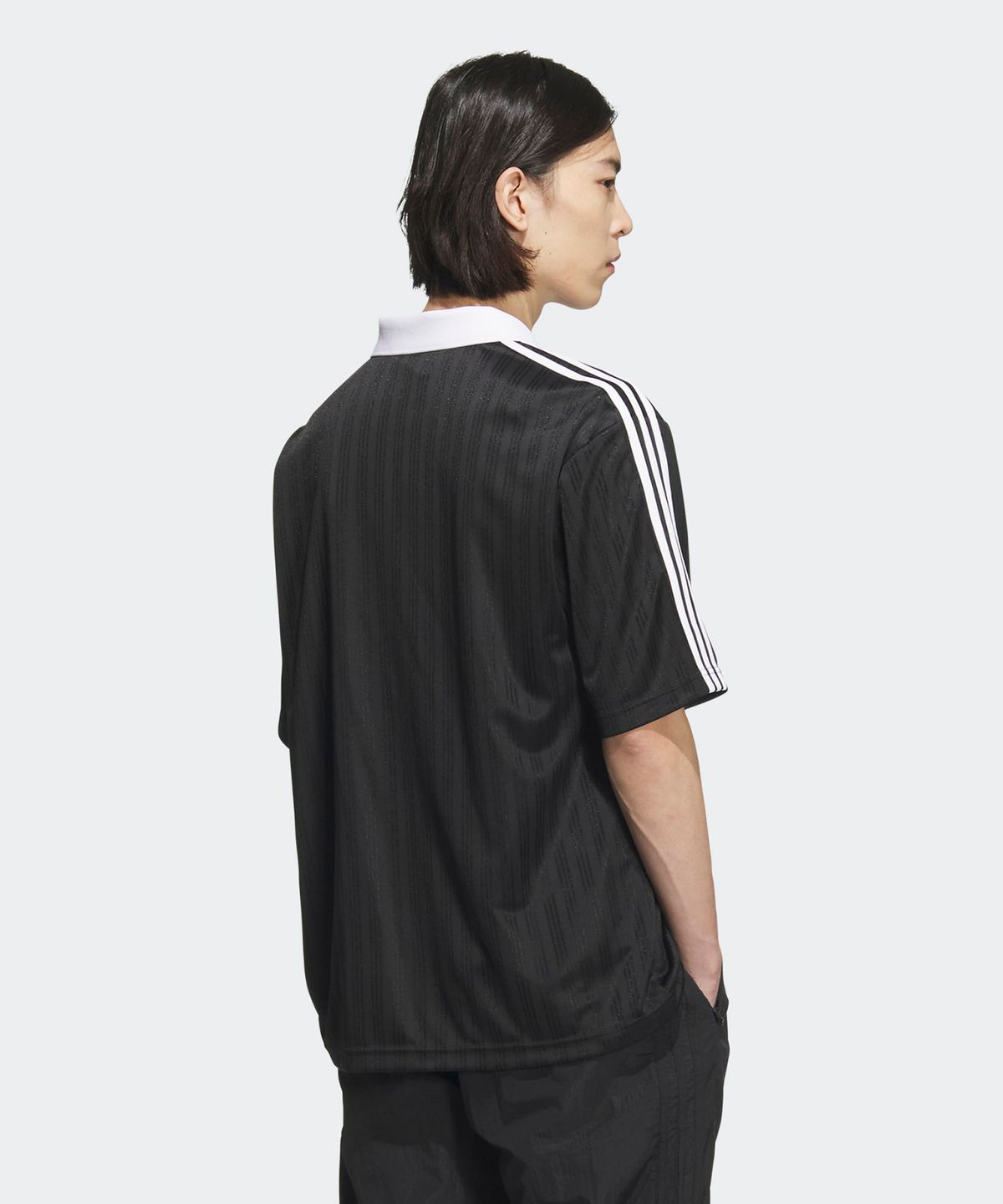 Qoo10 adidas 襟付きゴーリートップ 無地 半袖 ボタン