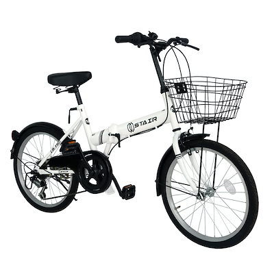 折り畳み自転車 20インチ６段変速カゴ付折りたたみ自転車 FB-206R （カーキ 31010） (OTOMO Raychell FB-206R) 折りたたみ自転車 折り畳み自転車 20インチ シマノ６段変速 カゴ付