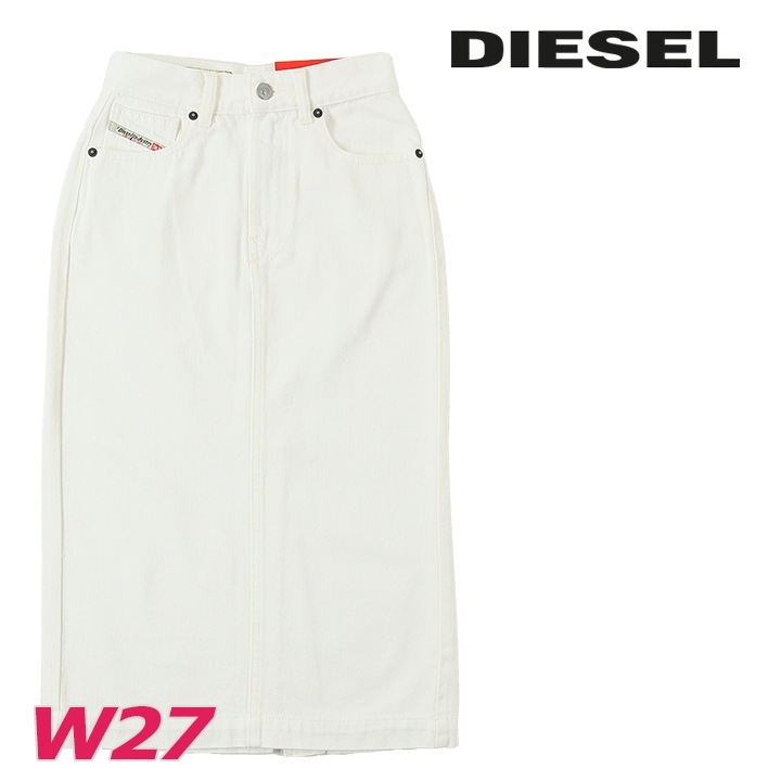 ホワイトデニムペンシルスカート レディース DE-RONNY 膝下丈 ミディ丈 die-l-s-f8-6ed 5,442円