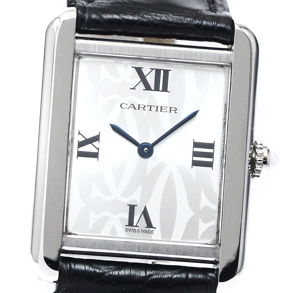 カルティエ CARTIER W1019555 タンクソロSM クリスマス限定 クォーツ レディース 良品 _894885【中古】