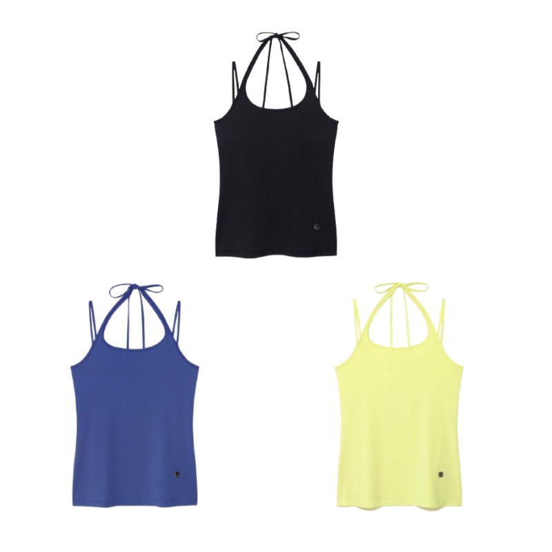 STRING HALTER NECK TANK TOP ストリング ホルターネック タンクトップ (3カラー)