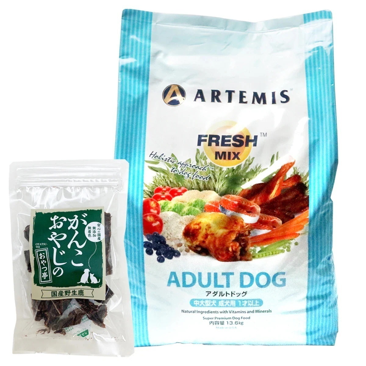 フレッシュミックス ドッグフード アダルトドッグ 13.6Kg【国産鹿肉ジャーキー20g付き】