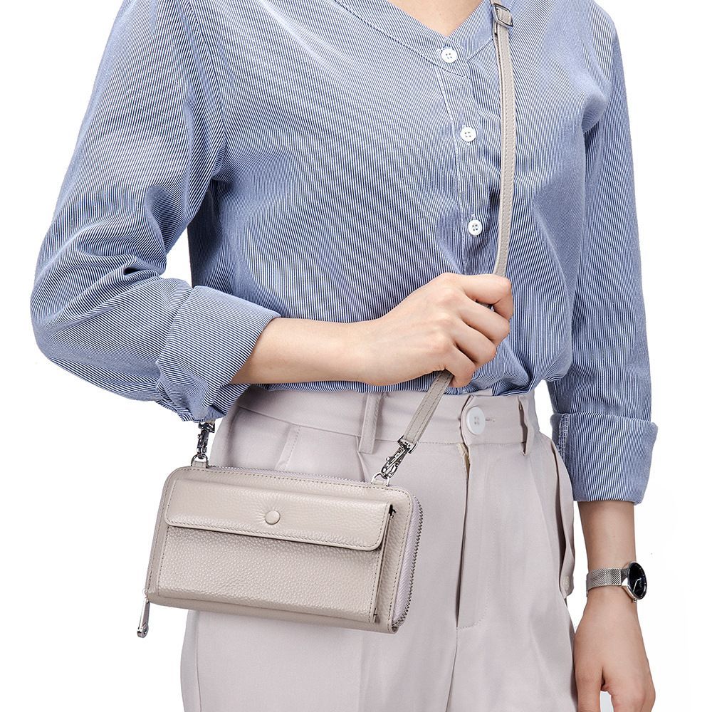 スマホショルダー スマホポーチ 本革 入れたまま 操作 お財布 カードケース 高見え 斜めがけ 横型 携帯 バック スマホポシェット レディース ミニショルダー サコッシュ 携帯 ポシェット 5,349円