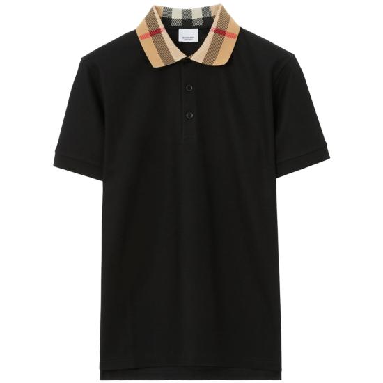 BURBERRY Men Polo Shirts 8071620 CODY A1189 BLACK NEUTRALS
