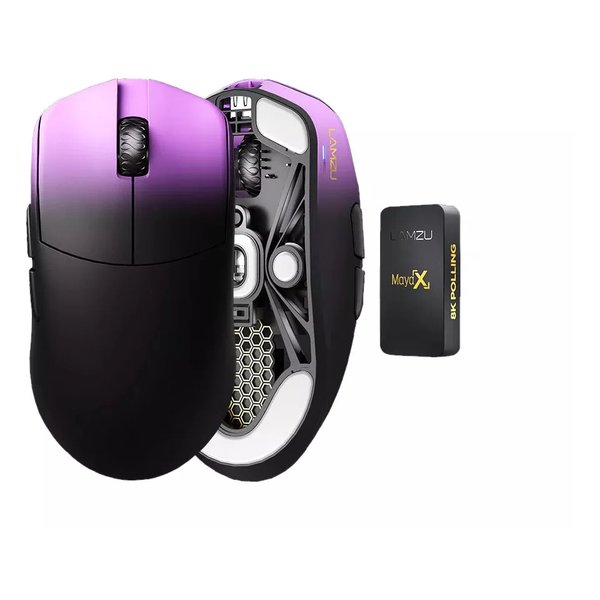 ゲーミングマウス MAYA X Purple Shadow 光学式/2.4GHz接続/パープルシャドウ LAMZU MAYA X Purple Shadow