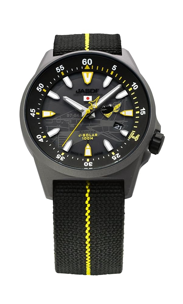 [ケンテックス] 腕時計 ソーラー JSDF 第301部隊F-4EJ/改モデル S715M-19 2025 特別塗装モデル 限定301本 メンズ ガンメタル
