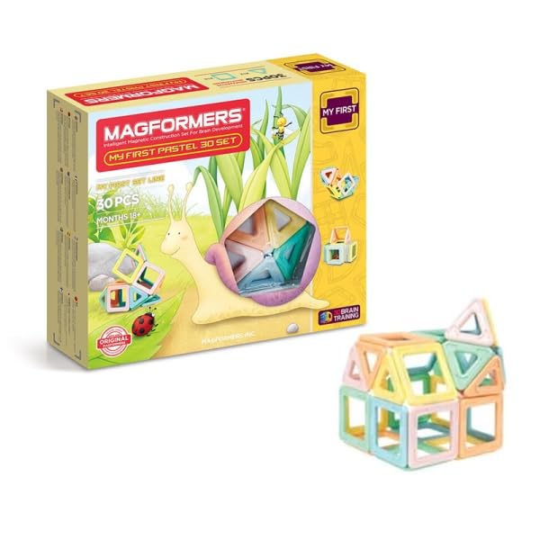ボーネルンド (BorneLund) マグ・フォーマー (MAGFORMERS) マイファーストパステルセット [ 30ピース ] 1歳半頃から 知育玩具 磁石 マグネット ブロック MF702013
