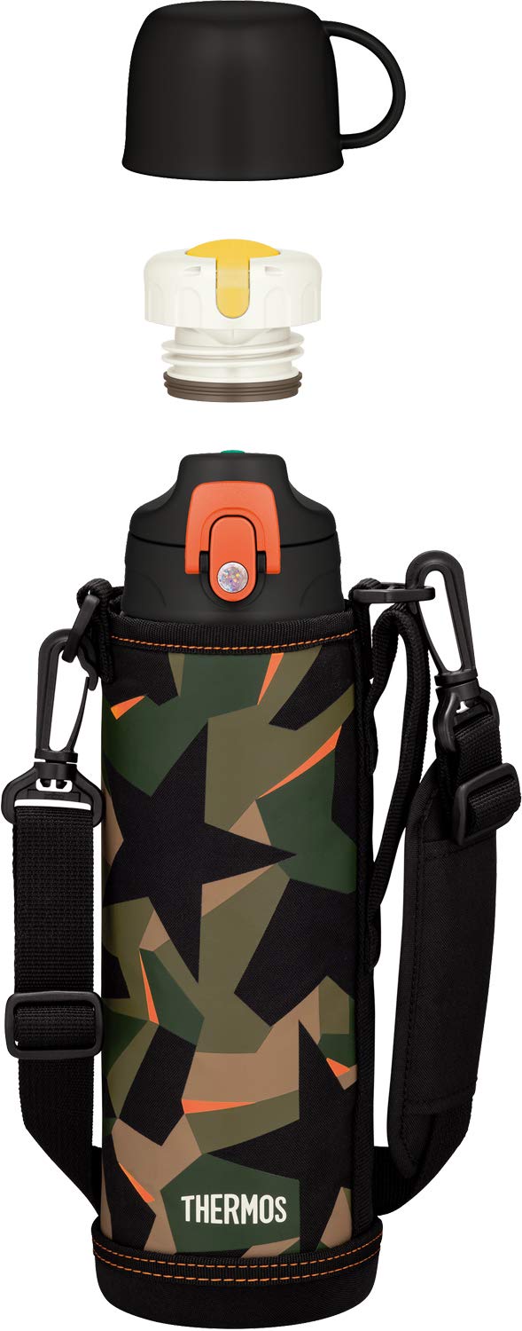 サーモス 水筒 真空断熱2ウェイボトル 1.0L/1.03L グリーンカモフラージュ FJJ-1000WF GR-C