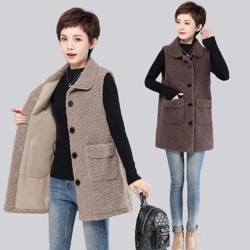 ベストボアベストロングレディース裏ボアあったかフリース裏起毛アウターノースリーブブルゾンボアチョッキジレ防寒前開き