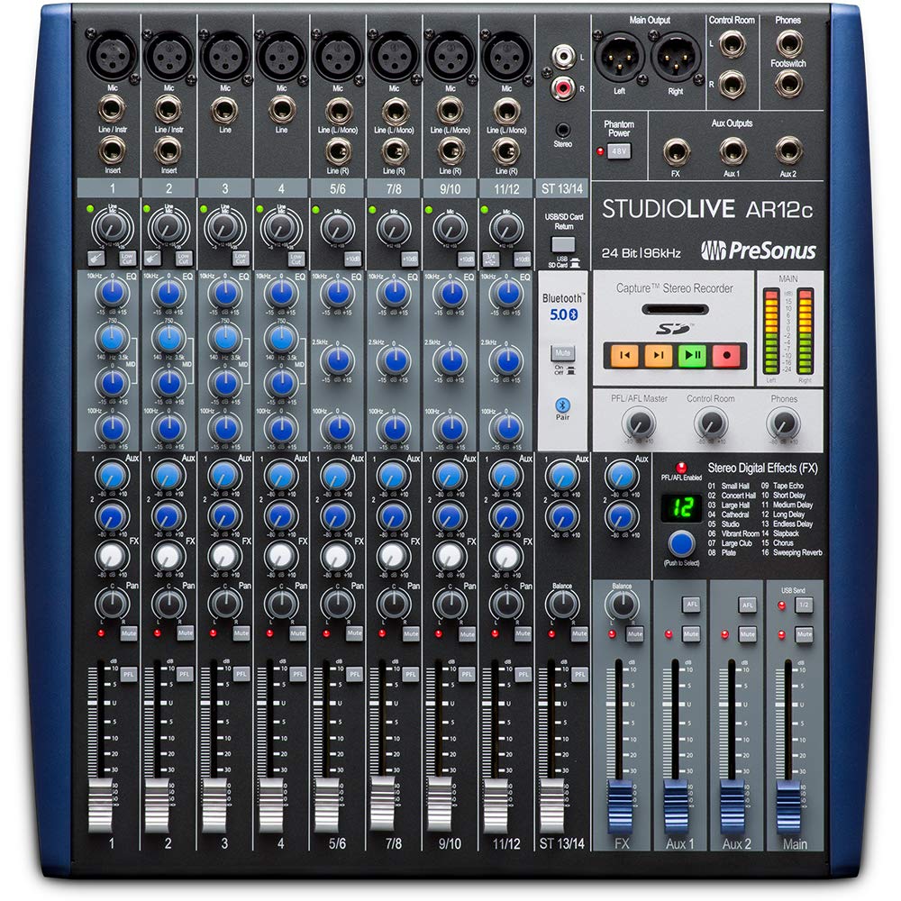 PreSonus StudioLive AR12c USB オールインワン・ハイブリッド・ミキサー 12ch
