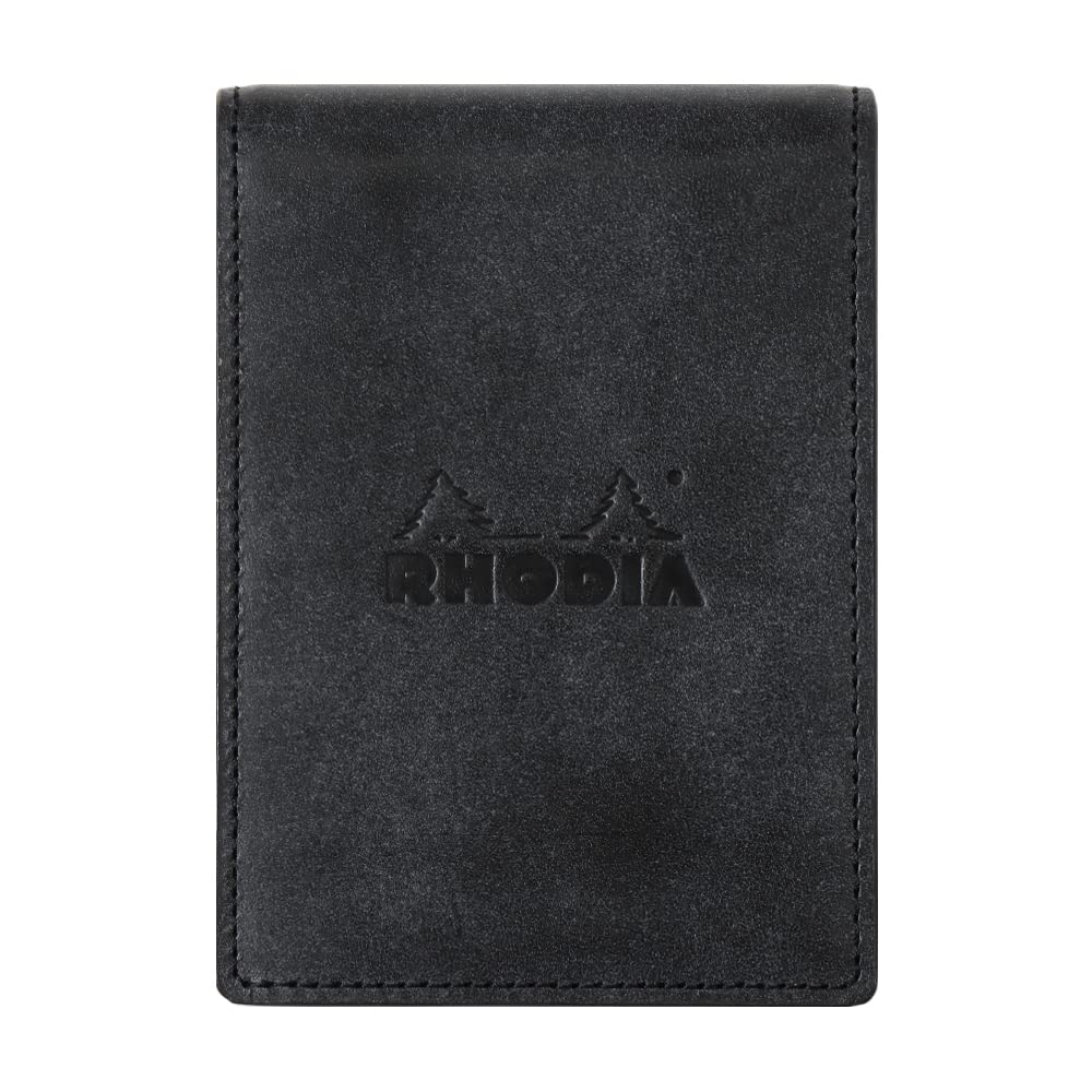 ロディア ミニ3穴システム手帳 RHODIA オーガナイザー(11×8cm リング径11mm 牛革) シック ブラック cf11ogz01-bk